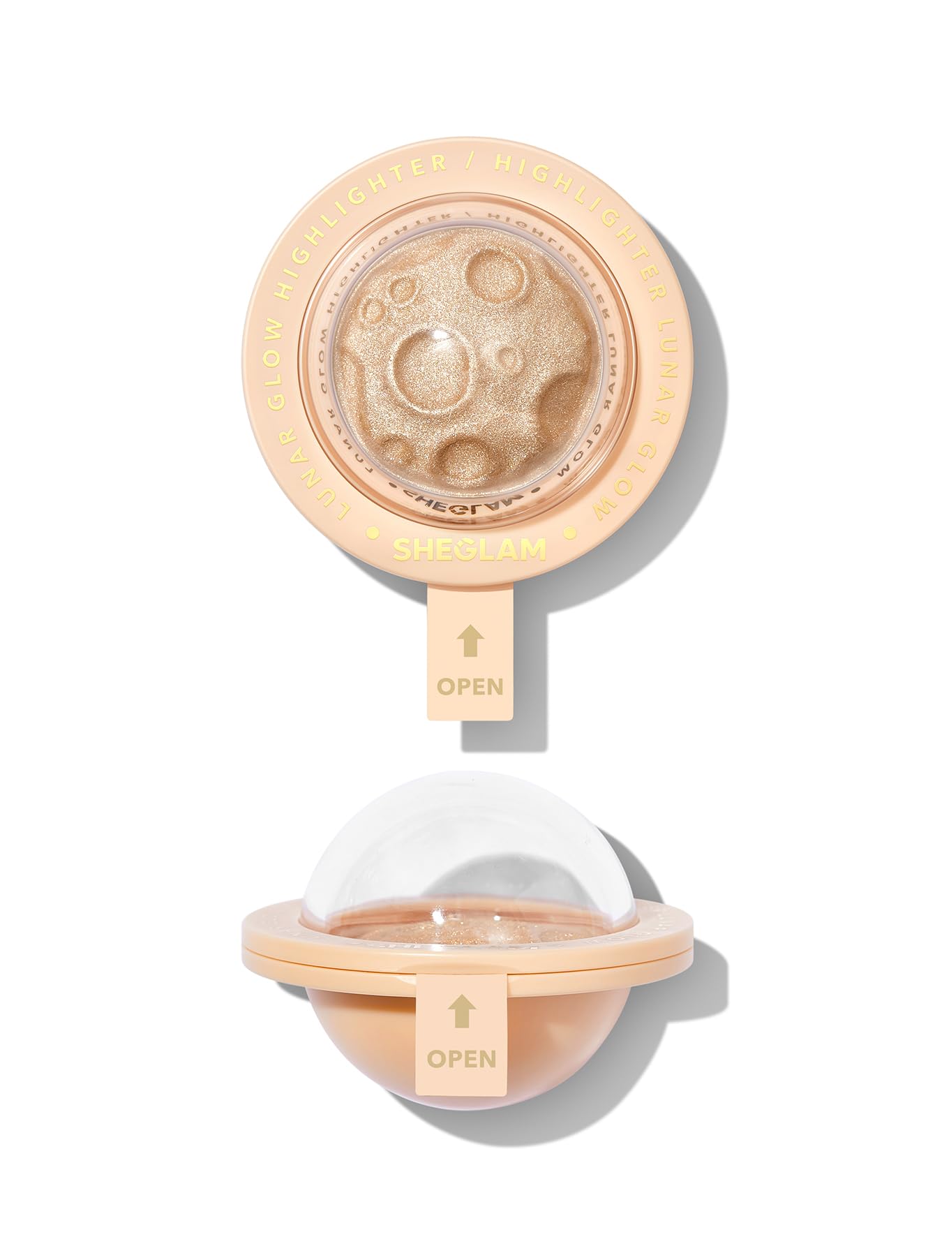 SHEGLAM Brillo Lunar iluminador rostro multicolor para un resplandor visible