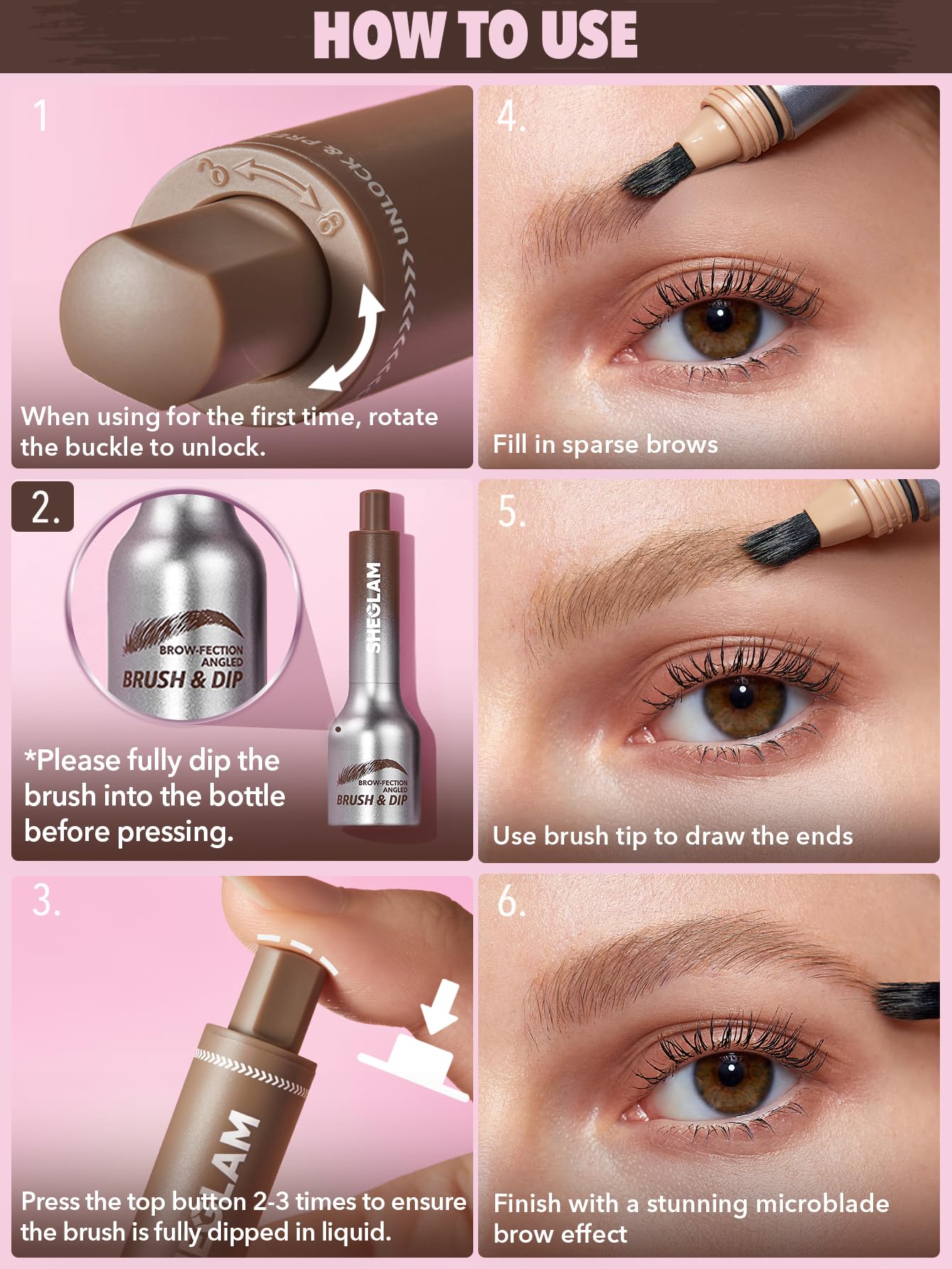 SHEGLAM Brow-Fection cejas libres de crueldad para retoques