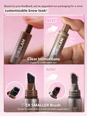 SHEGLAM Brow-Fection, punta microblading para trazos finos y naturales.