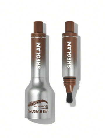 SHEGLAM Ceja: pincel angular cuadrado para rellenar cejas con precisión y naturalidad.