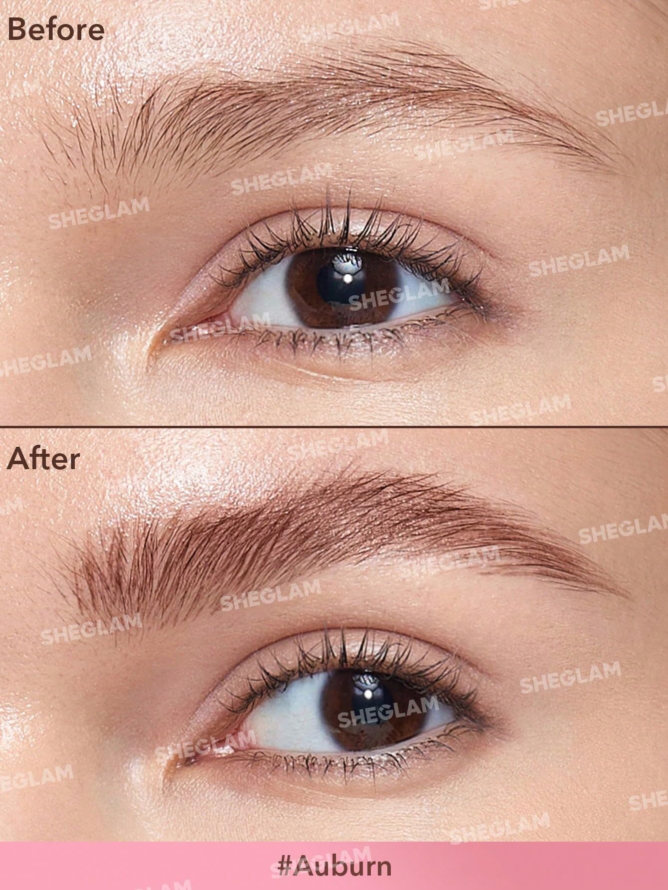 SHEGLAM Ceja: solución líquida mate para acabado suave y natural.