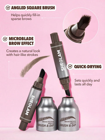 SHEGLAM Cejas: solución líquida mate para un acabado suave y natural.