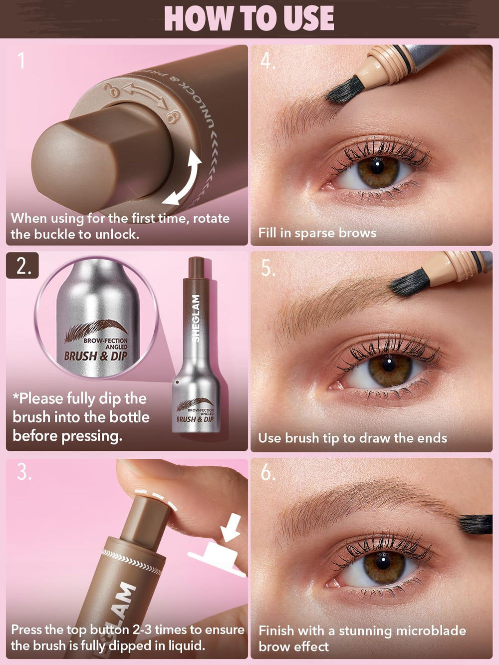 SHEGLAM Libre de crueldad para cejas.