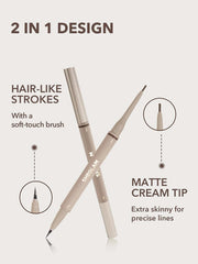 SHEGLAM cejas tinta líquida impermeable para definición duradera.