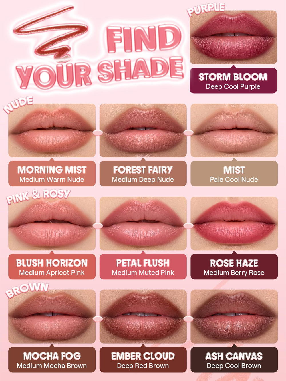 SHEGLAM Cloudline labios hidratados gracias a su fórmula humectante.