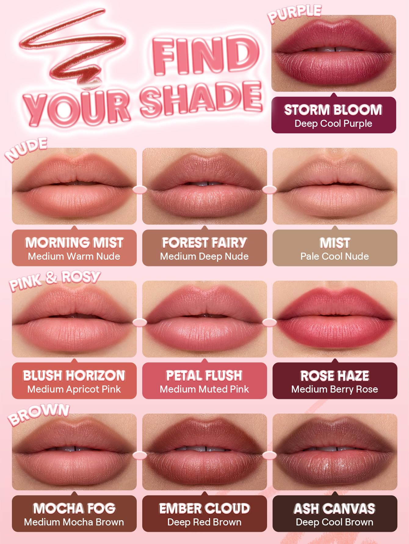 Delineador labial SHEGLAM Cloudline con larga duración sin migración de color.