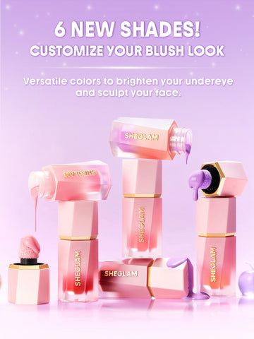 SHEGLAM Color Bloom Blush Líquido cuidado de la piel durante el maquillaje.