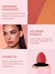 SHEGLAM Color Bloom Dayglow, acabado-brilloso que aporta brillo sutil.