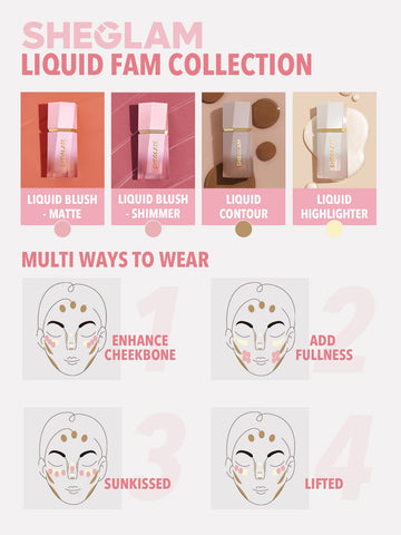 SHEGLAM Color Bloom envase libre de crueldad para compras éticas.