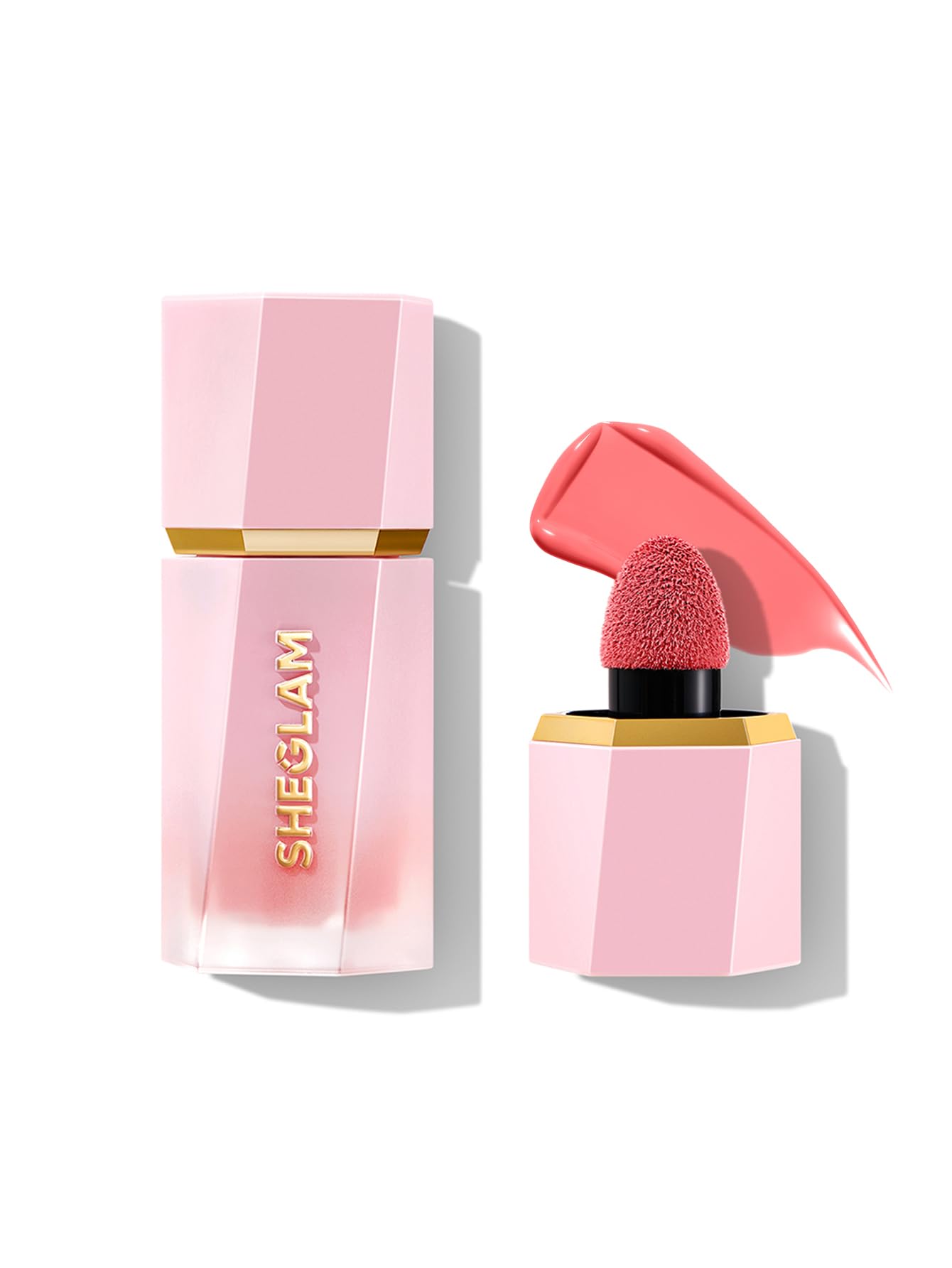 SHEGLAM Color Bloom Rubor Líquido en frasco mate para color natural duradero.