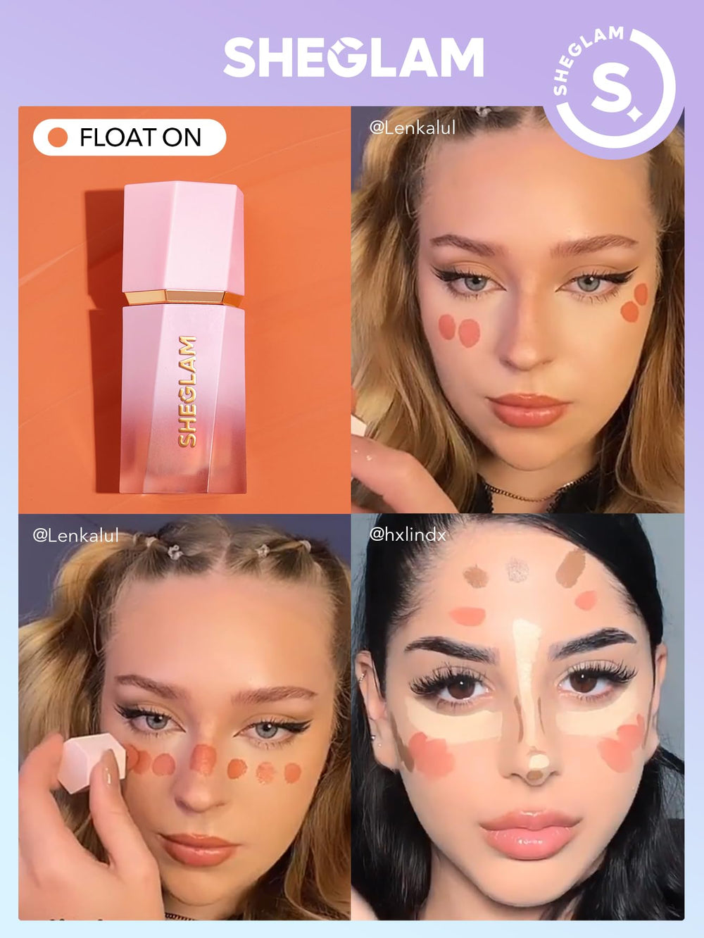 SHEGLAM Color Bloom rubor líquido tacto suave para aplicación cómoda
