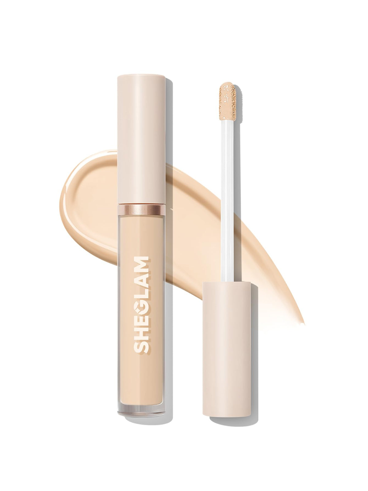 SHEGLAM corrector 12hr en envase compacto para ojeras.