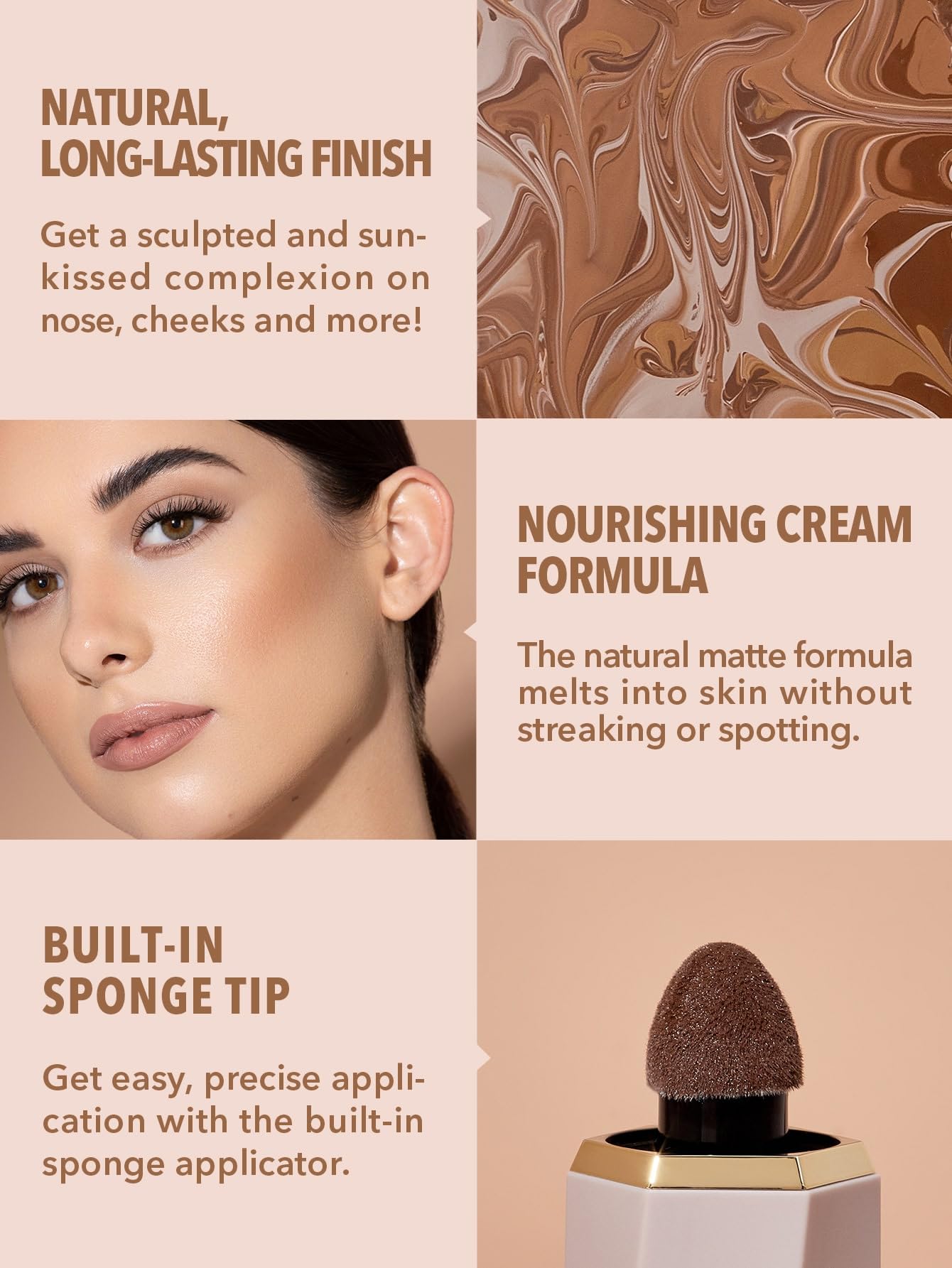 SHEGLAM Sun Sculpt: crema-gel contorno bronceador difuminable