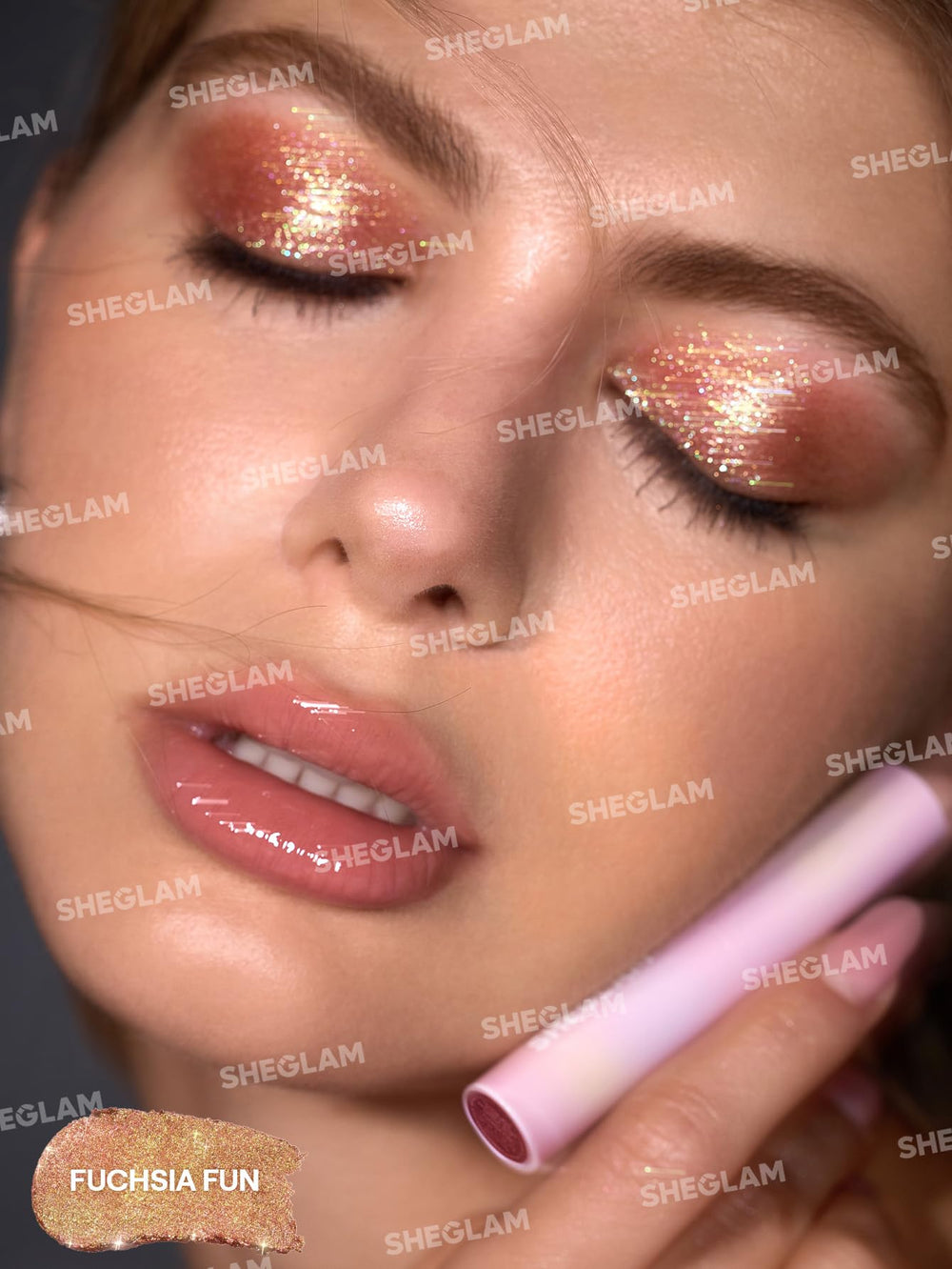 SHEGLAM Crystal Jelly Glaze Stick textura hidratante y ligera