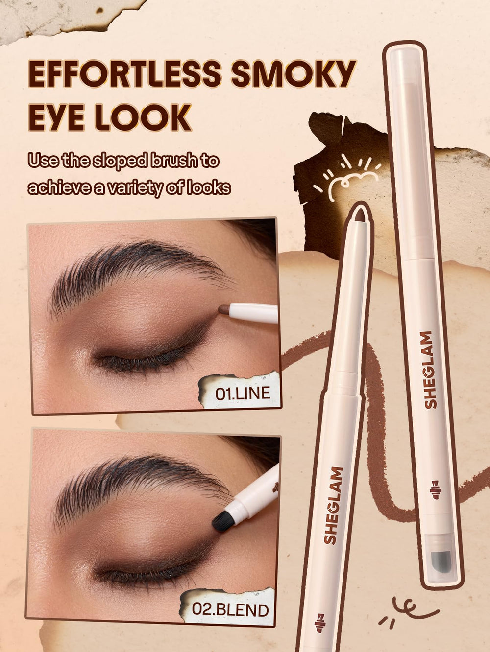 SHEGLAM Gel Glide Eyeliner: fórmula a prueba de desvanecimiento para no correrse
