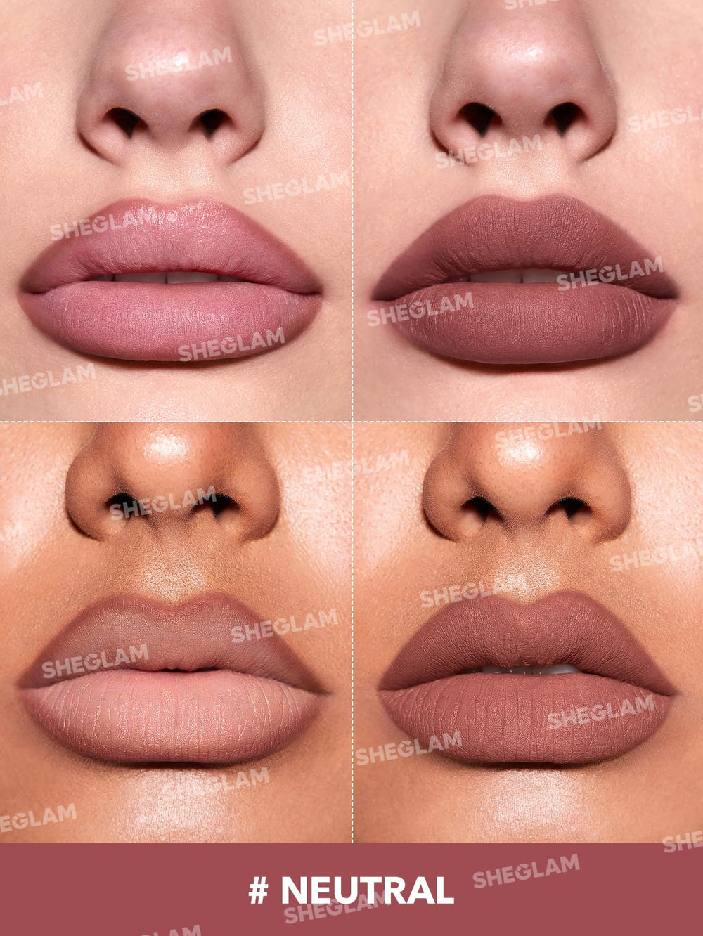SHEGLAM delineador labial textura mousse seda para un deslizamiento suave