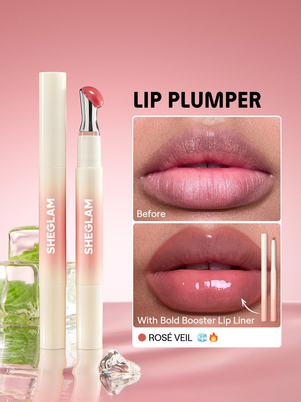 SHEGLAM delineador labial intenso para combinar con el brillo.