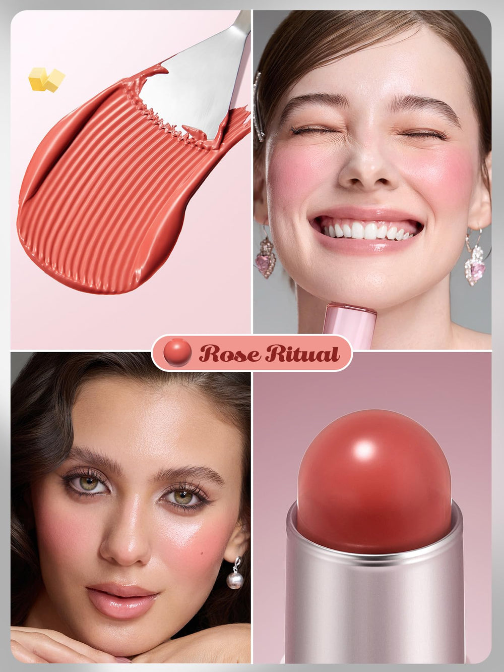 SHEGLAM Empaque hexágono de firma se destaca