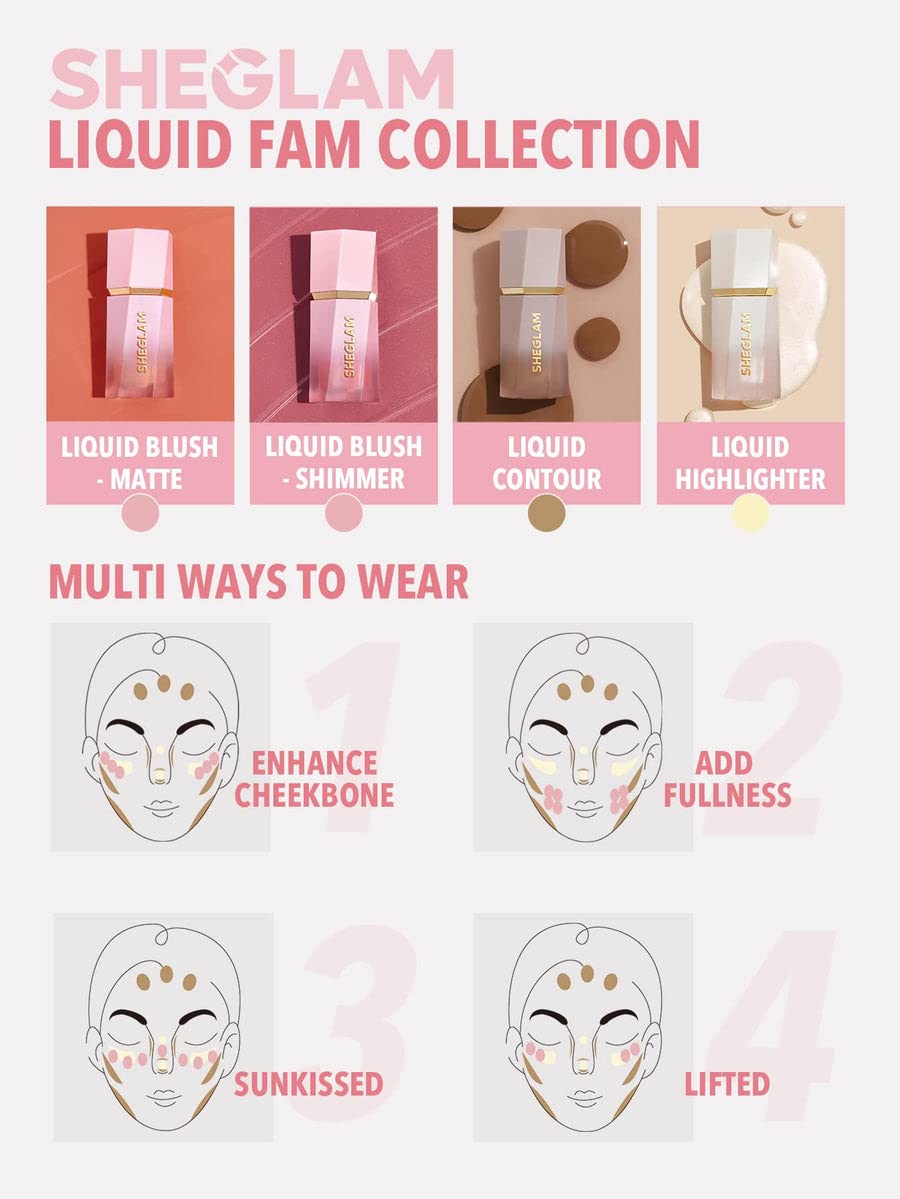 SHEGLAM Glow Bloom ingredientes nutritivos que favorecen la hidratación de la piel