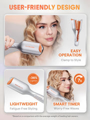 Temporizador inteligente del Beach Babe Waver para estilos versátiles