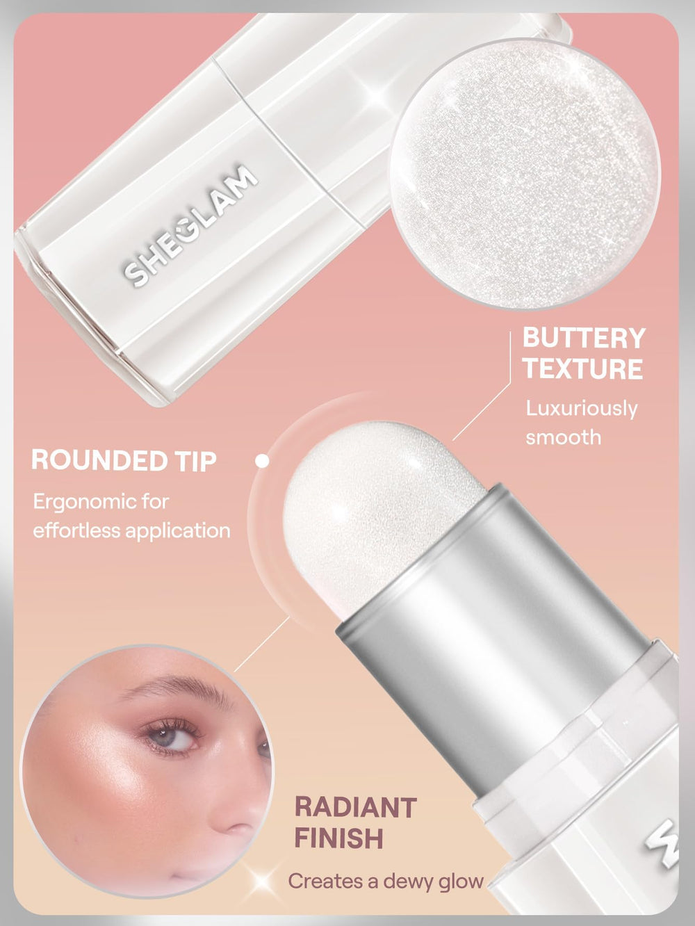 SHEGLAM iluminador en barra compacto para retoques sobre la marcha