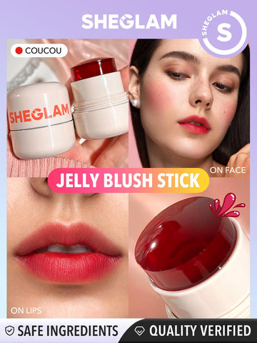 SHEGLAM Jelly-Licious aplicación suave en labios, resultado ligero y cómodo.