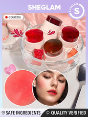 SHEGLAM Jelly-Licious tinte labial y mejillas para un aspecto natural y duradero.