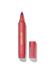 SHEGLAM labial-tinte-marcador-mate rojo, color intenso y acabado duradero.