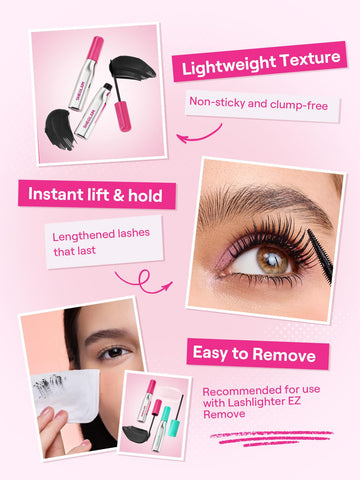 SHEGLAM Lashlighter: deslizamiento suave al aplicar para acabado uniforme.