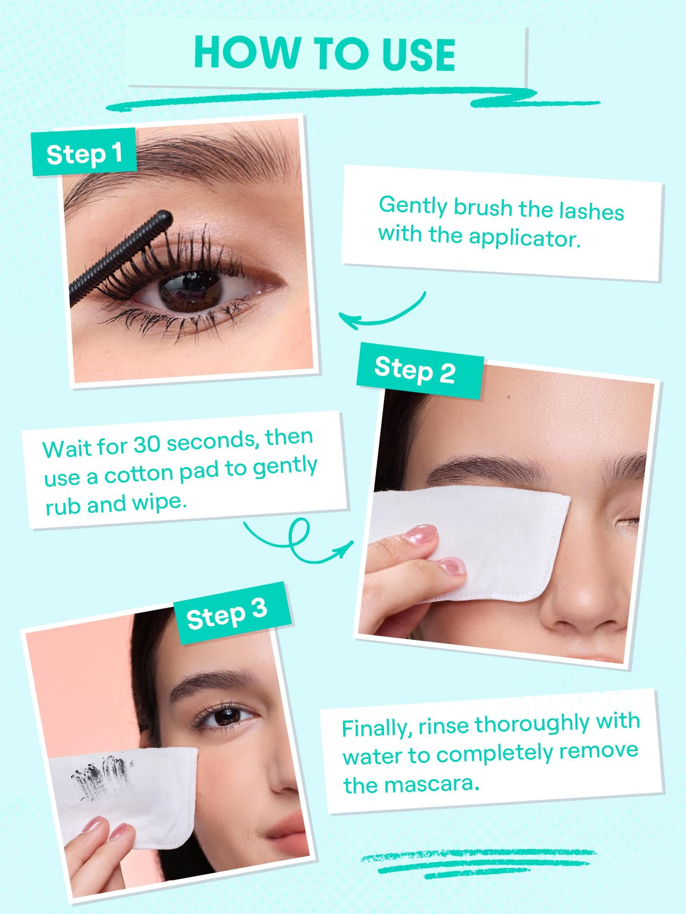 SHEGLAM Lashlighter EZ Remove limpia rápidamente, ideal para mascaras a prueba de agua