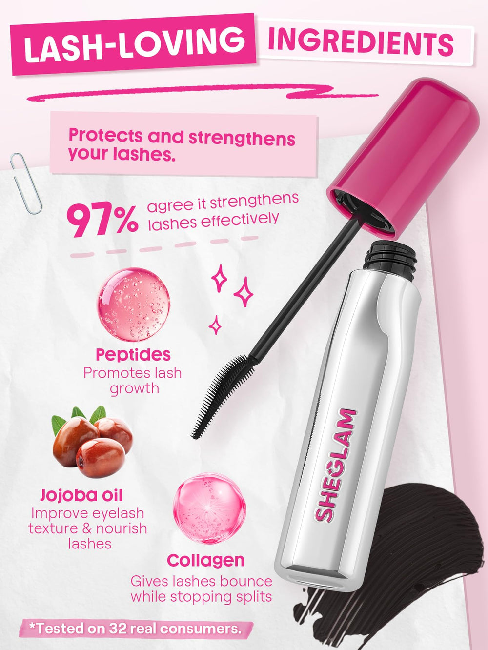 SHEGLAM Lashlighter: libre de crueldad, aprobado por Leaping Bunny.