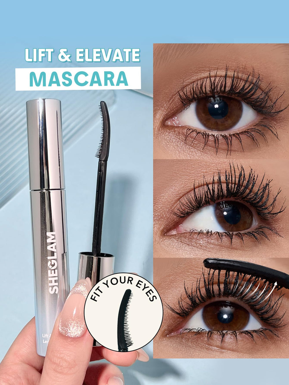 SHEGLAM Lift & Elevate fórmula en tubo resistente al agua sin manchas