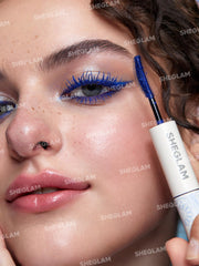 SHEGLAM Todo-en-Uno Mascara azul con brocha curva para separación