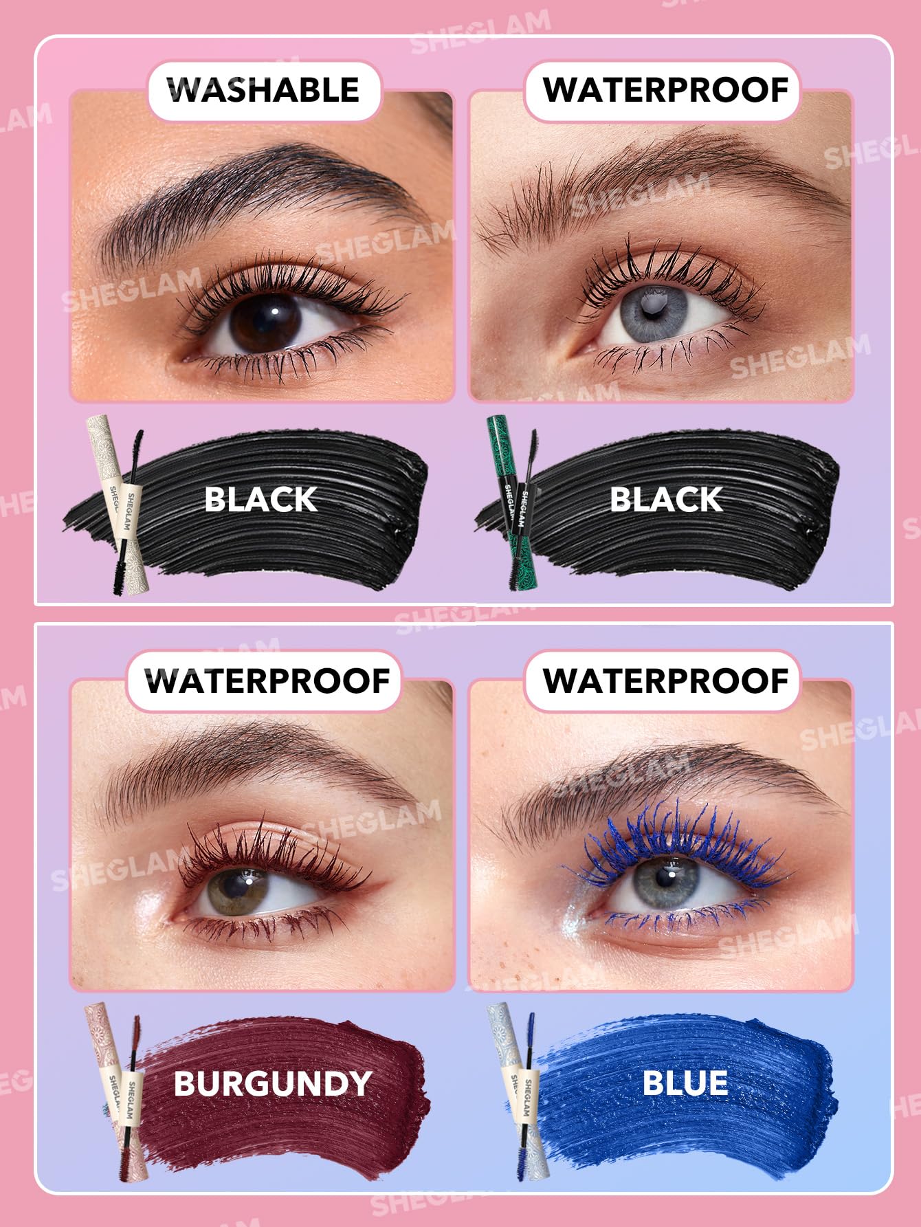 SHEGLAM All-In-One Burgundy: libre de crueldad, certificado Leaping Bunny