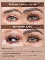 SHEGLAM Mascara Macchiato muestra aplicación precisa para definición de pestañas