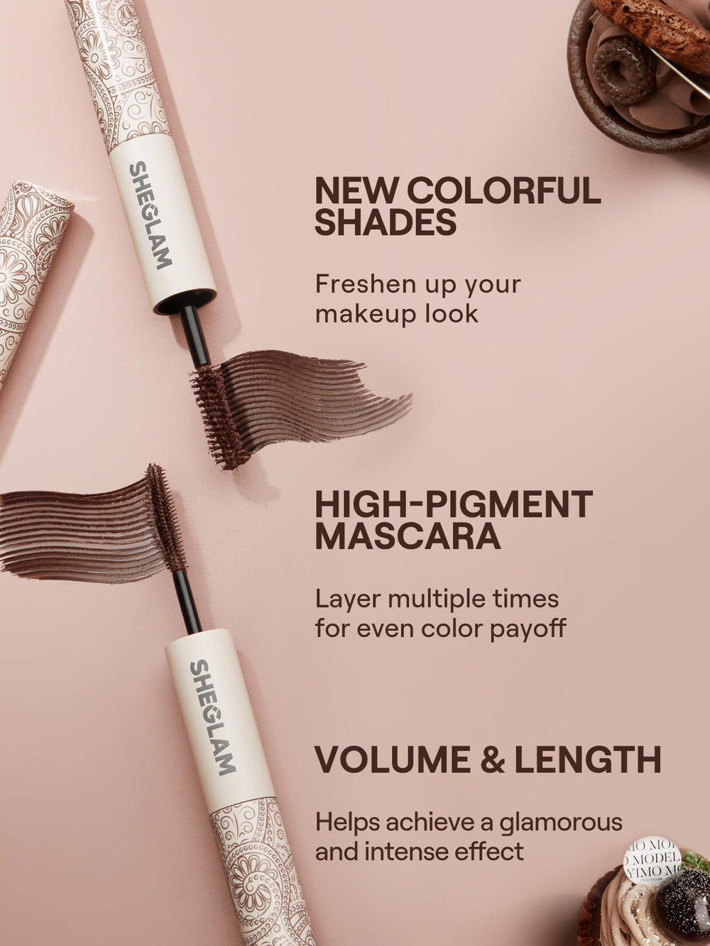 SHEGLAM Mascara Macchiato acabado libre de crueldad y uso diario