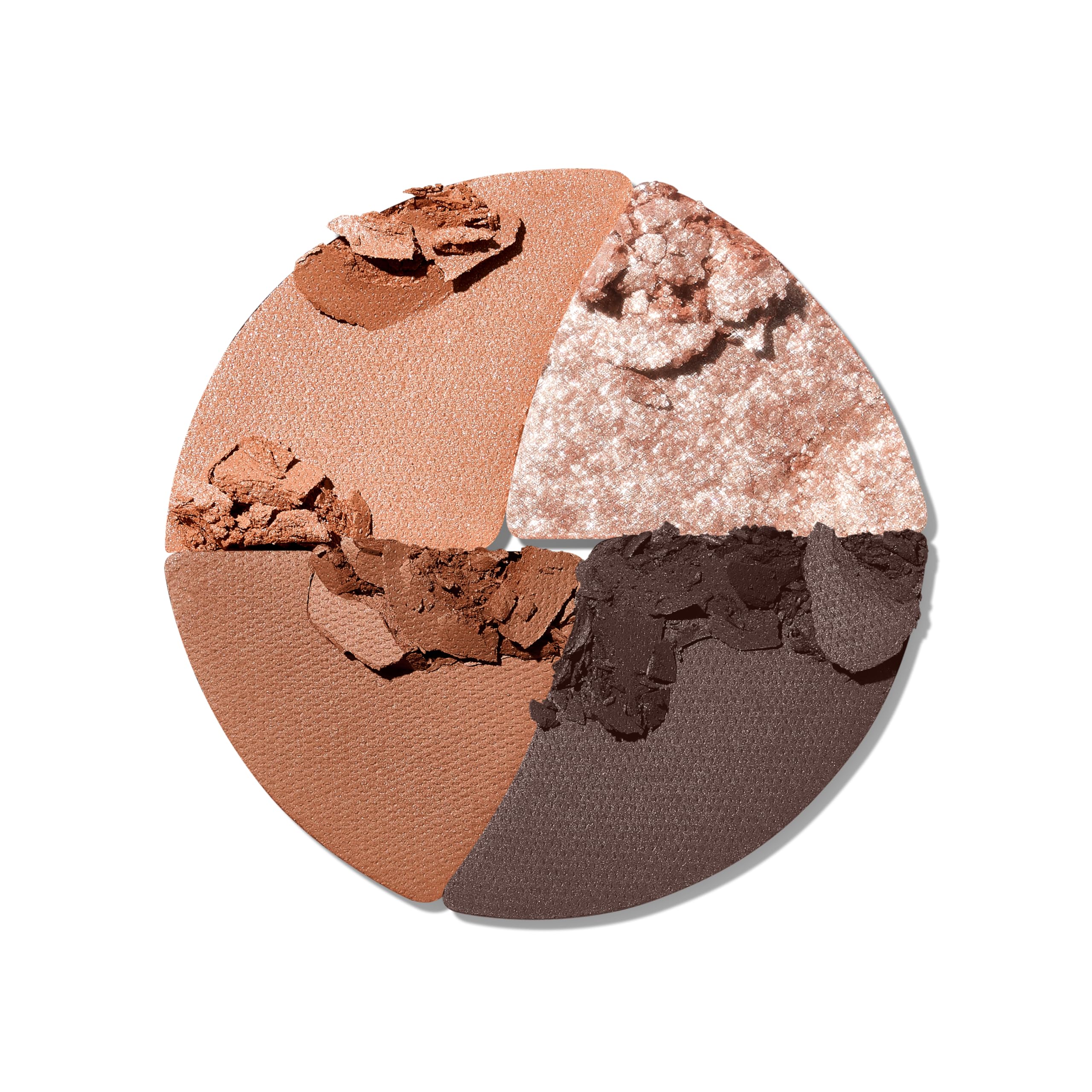SHEGLAM Teddy Meringue paleta mini, cuatro tonos coordinados para looks rápidos.