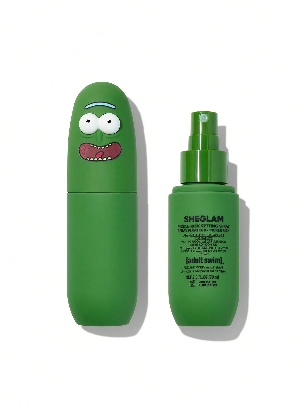 SHEGLAM Pickle Rick fijador rostro en atomizador para maquillaje duradero