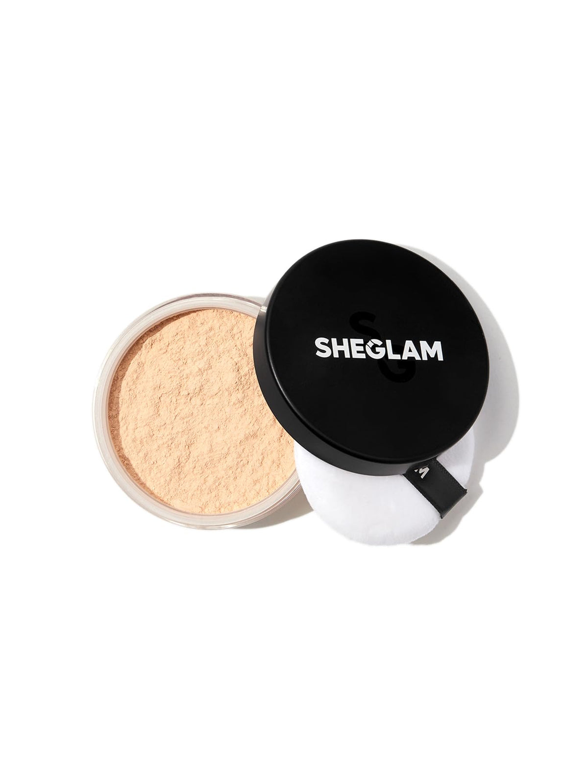 SHEGLAM Polvo fijador brillo translúcido para un acabado suave todo el día