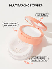 SHEGLAM Polvo para ojeras que difumina y fija sin resecar.