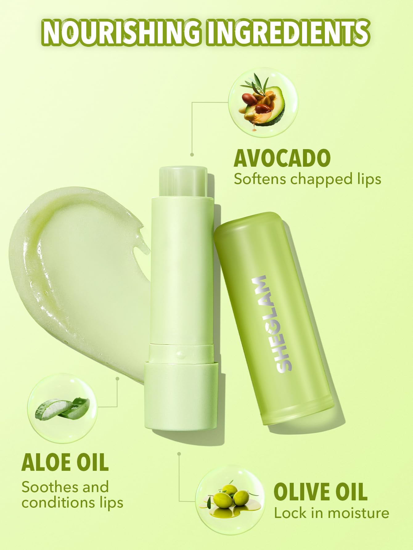SHEGLAM Pout PHresh aloe calma y acondiciona los labios.