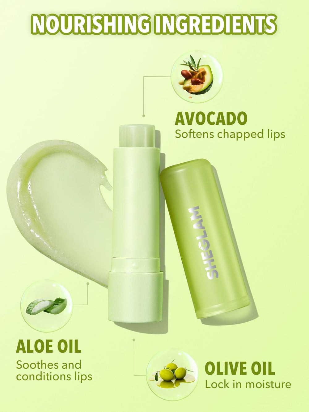 SHEGLAM Pout PHresh aloe calma y acondiciona los labios.