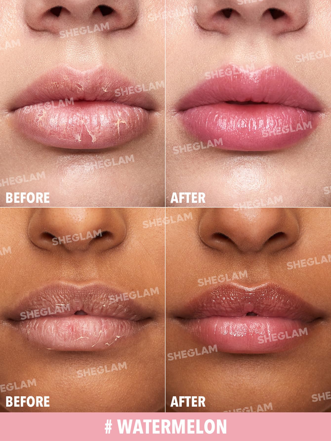 SHEGLAM Pout PHresh aplicación suave en barra labios para color uniforme.