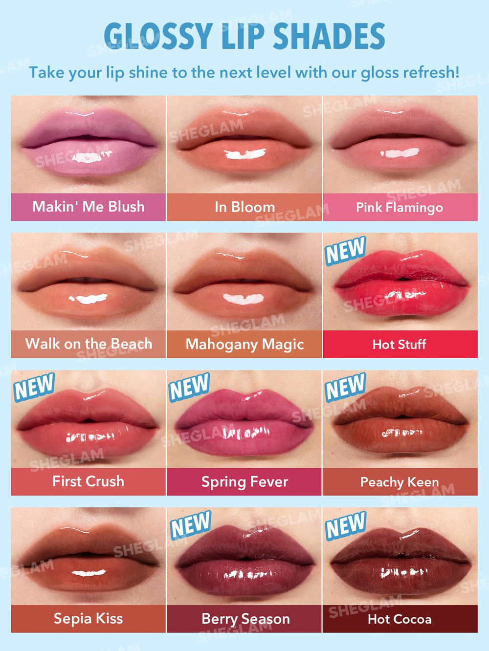 SHEGLAM PoutPerfect cuidado labial con hidratación diaria.