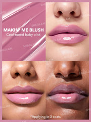 SHEGLAM PoutPerfect: acabado de alto brillo y color saturado.