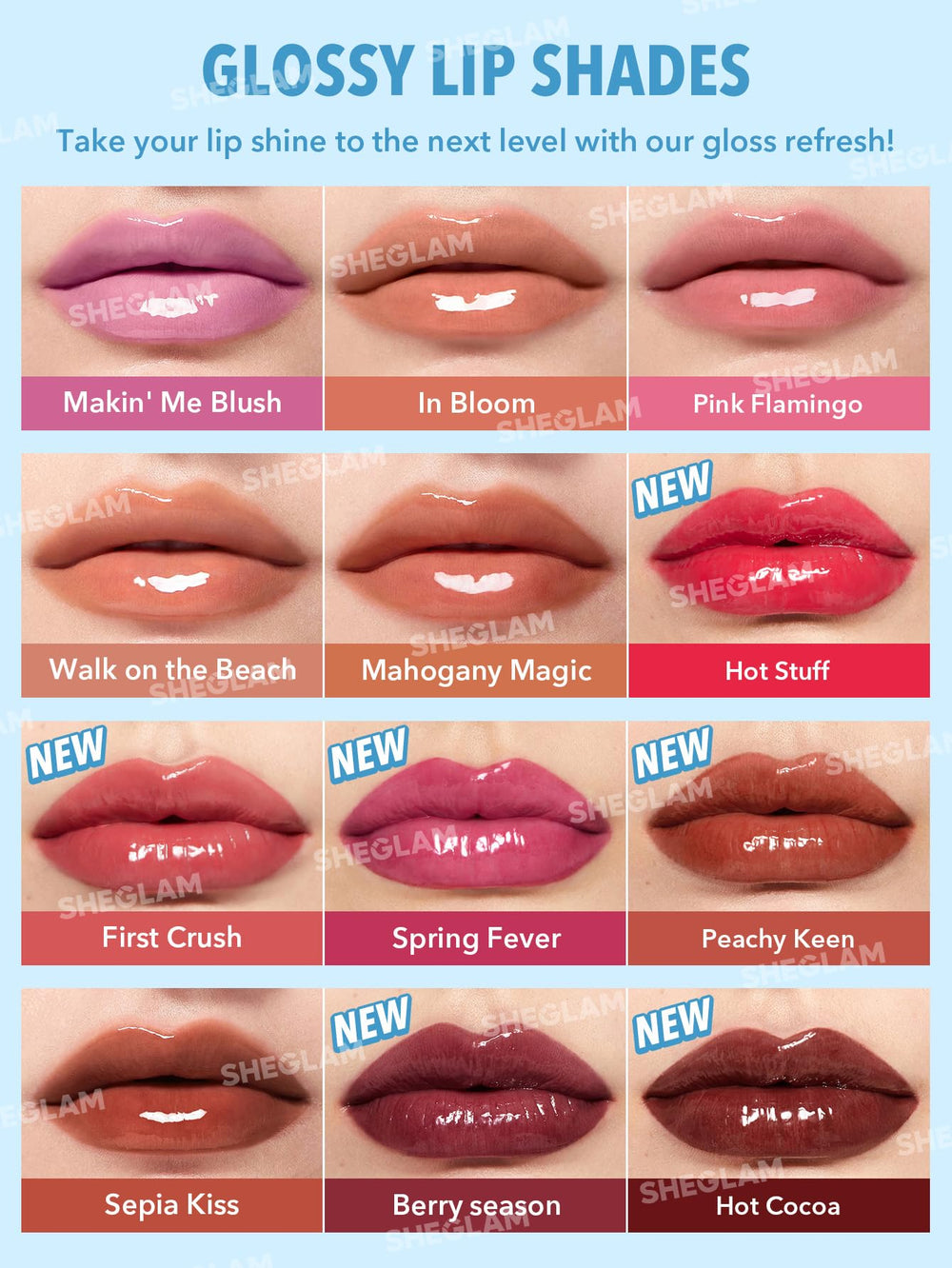 SHEGLAM PoutPerfect: fórmula sin pegajosidad para uso diario.
