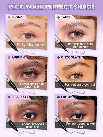 SHEGLAM Real Flow Laminating Brow Pen Espresso, uso diario cómodo y sencillo
