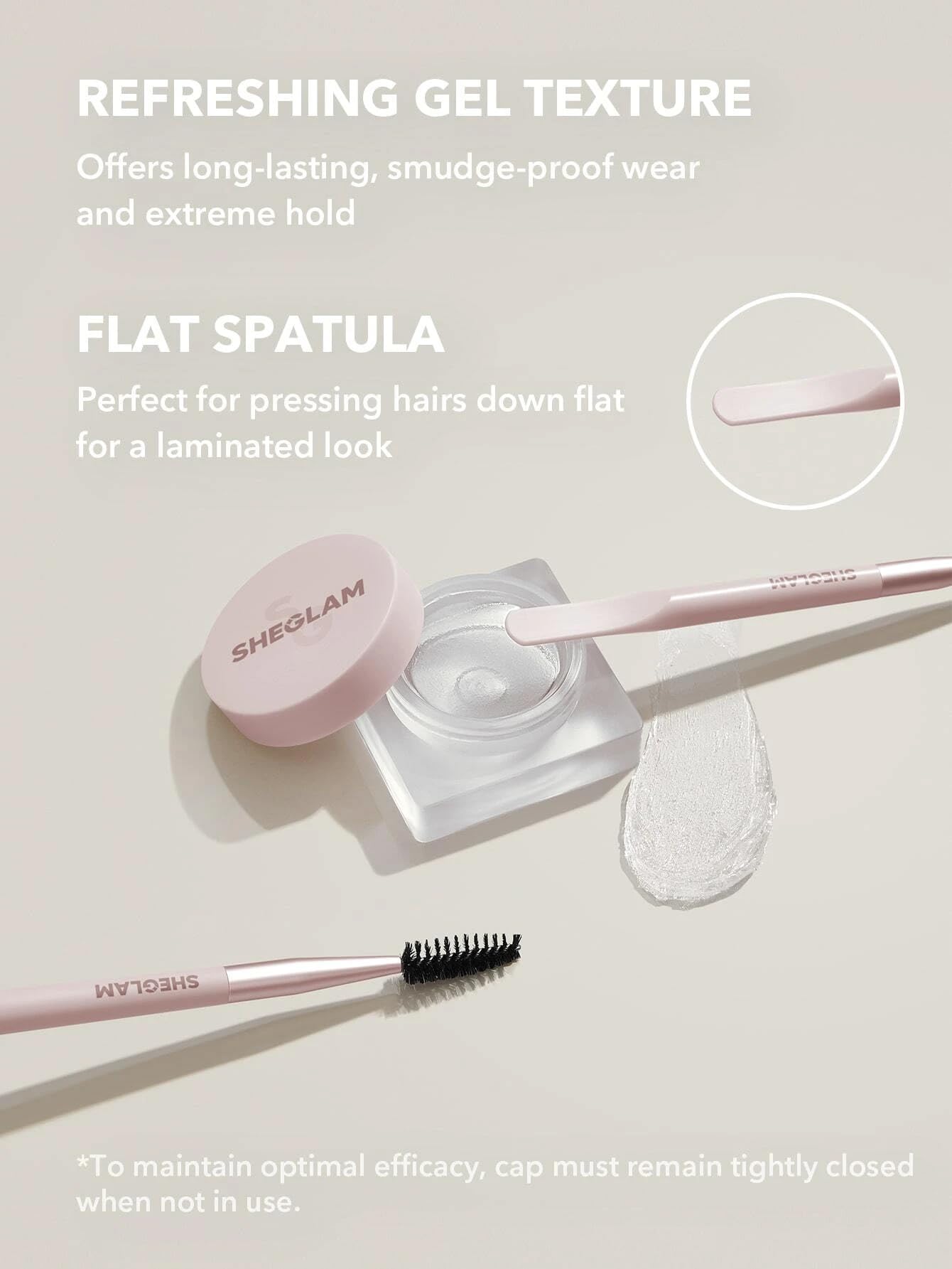 SHEGLAM Set Me Up Brow Hold Gel transparente para cejas definidas