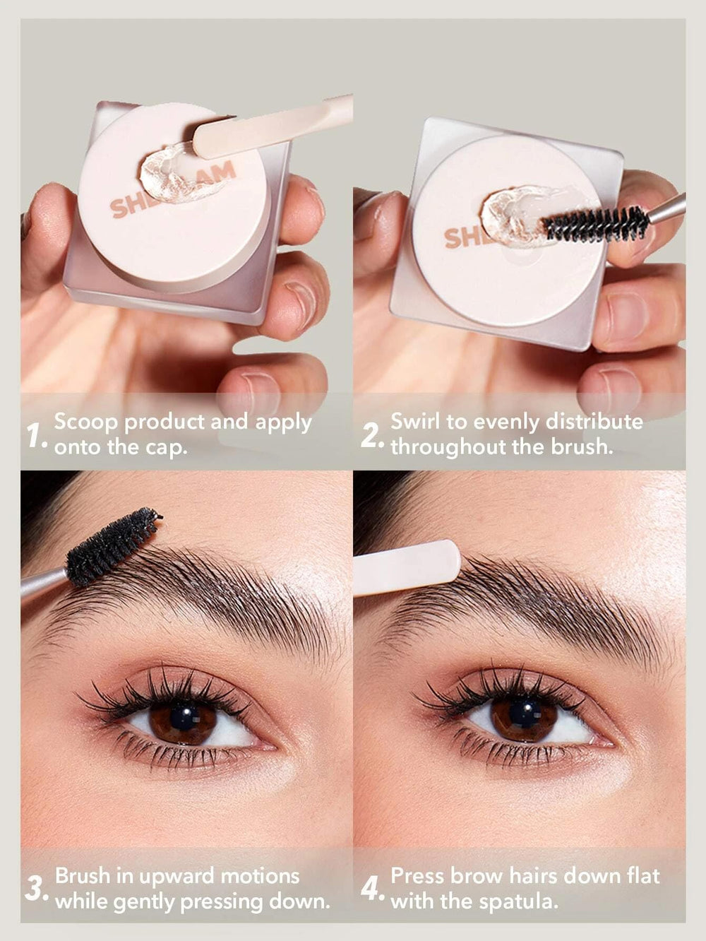 Textura hidratante del gel Set Me Up para cejas suaves