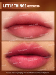 SHEGLAM Soft Haze Lip Blur acabado mate sin brillos.